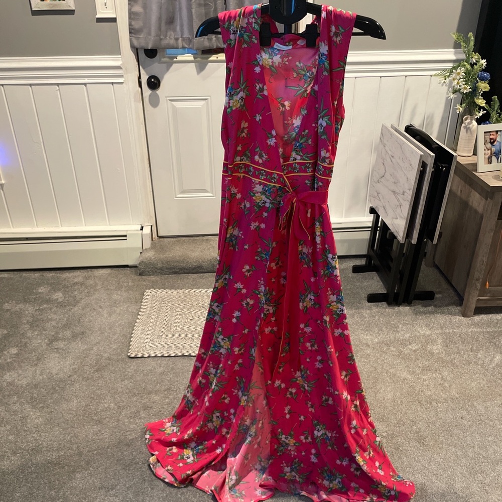 New York & Company Pink Floral Dress
